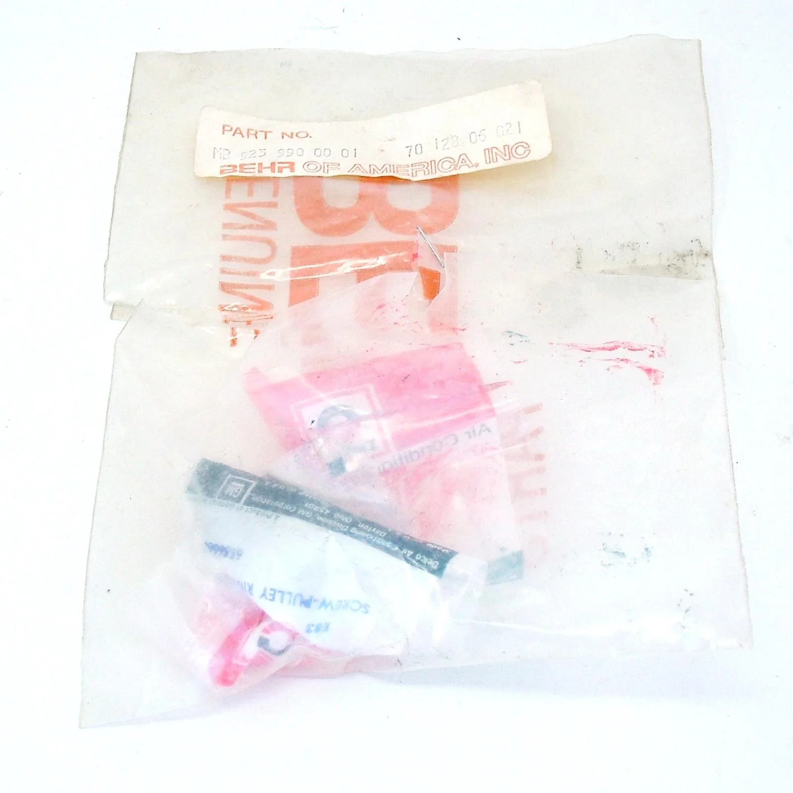 OE Behr R4 A/C Compressor Clutch Pulley Mounting Hardware Kit 1977-85 Mercedes - Image 3