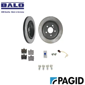 Alternative view of Balo German Rear Brake Disc Pagid Pad Kit 2001-02 Mercedes CL55 S55 CL600 S600