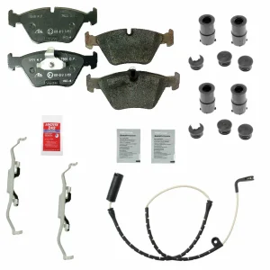 1997-03 BMW 525i 528i Front Brake Pad Complete Installation Kit Ate OEM Compound
