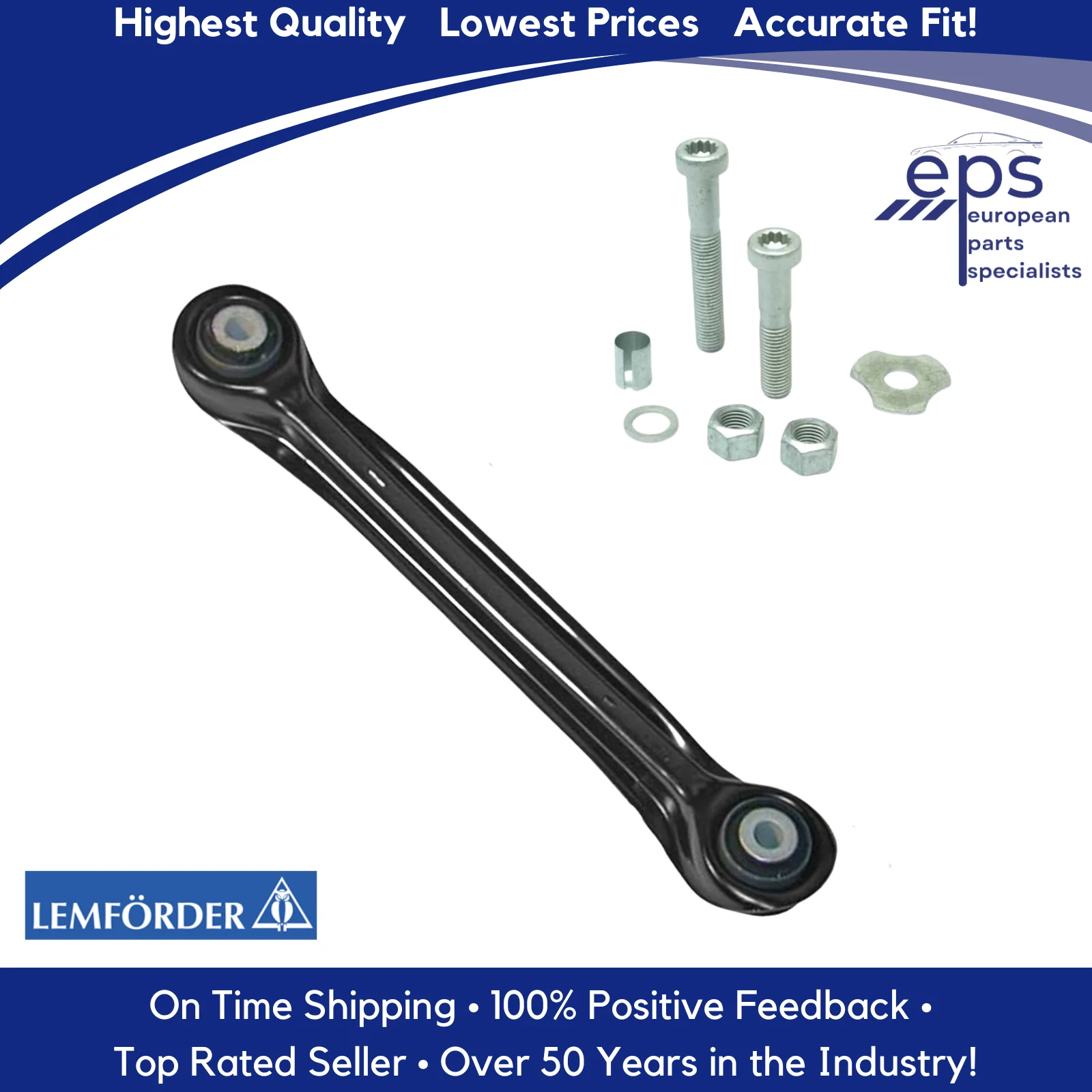 Left or Right Rear Suspension Strut Arm & Bolt Kit 1984-11 Mercedes Lemferder - Image 2