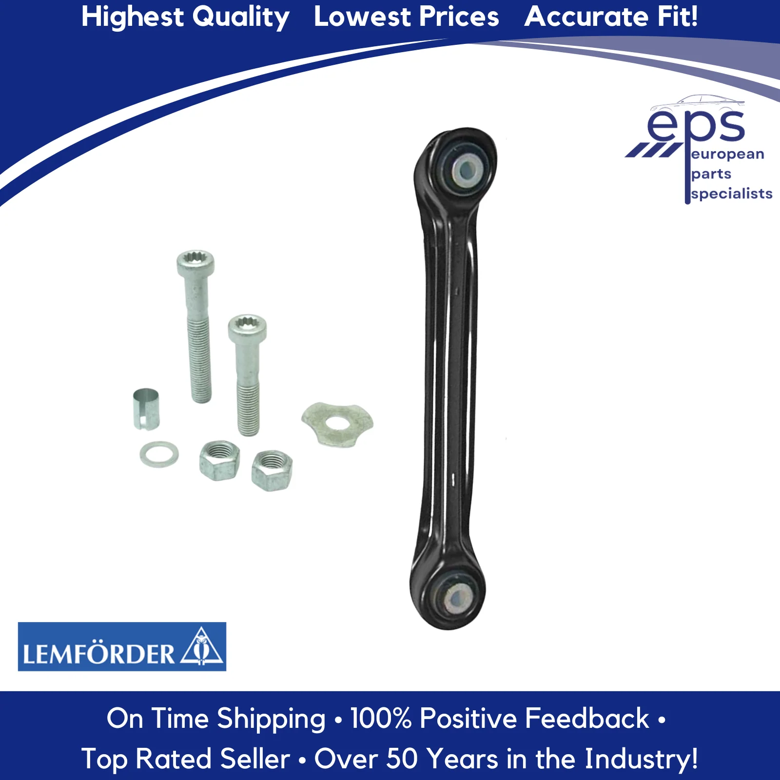 Left or Right Rear Suspension Strut Arm & Bolt Kit 1984-11 Mercedes Lemferder - Image 5