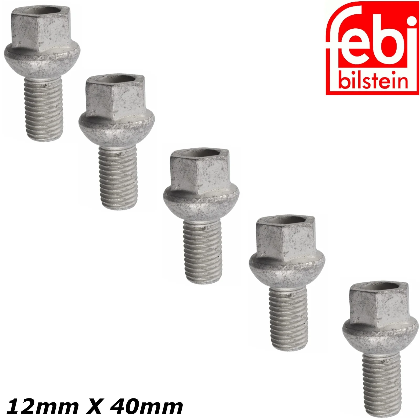 5 X Steel Wheel Lug Bolt 12mm X 40mm 60- 85 Mercedes 000 990 45 07 201 401 02 70