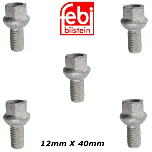 Alternative view of 5 X Steel Wheel Lug Bolt 12mm X 40mm 60- 85 Mercedes 000 990 45 07 201 401 02 70