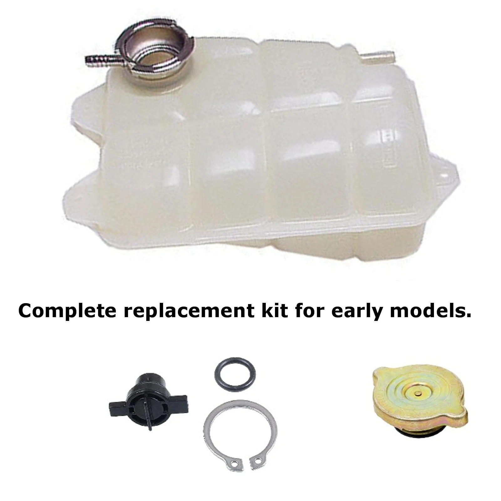 Radiator Coolant Overflow Tank Replacement Kit 1973-85 Mercedes W116 W123 W126 - Image 4