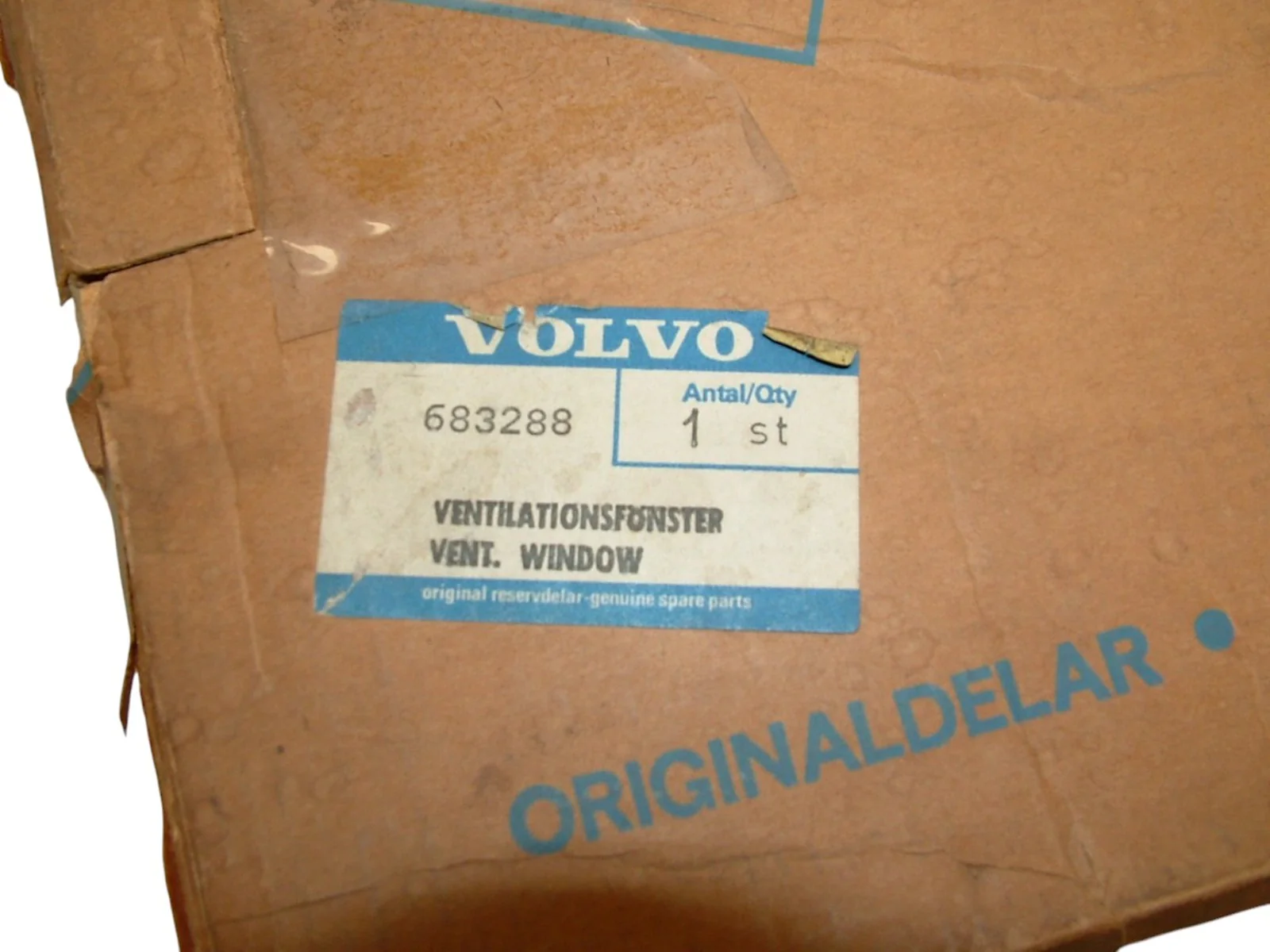 1969-70 Volvo 164 Right Wind Wing Ventilator Window 683289 Tinted New OE Volvo - Image 6