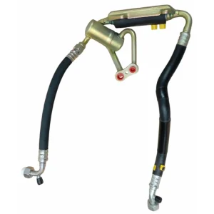 Alternative view of Air Conditioning A/C Manifold Hose Pipe & Fuel Cooler 1990-92 Mercedes 300CE OEM