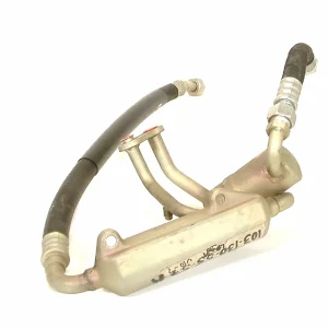 Alternative view of 1987-93 Mercedes 190E 2.6 A/C Suction Manifold Hose + Fuel Cooling ACM Germany